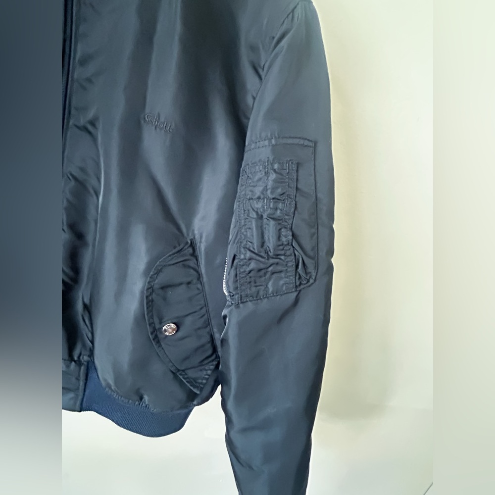 SCHOTT NYC MA-1 Flight Jacket – Made in USA – Military Spec Label – Men’s L - Picture 5 of 10
